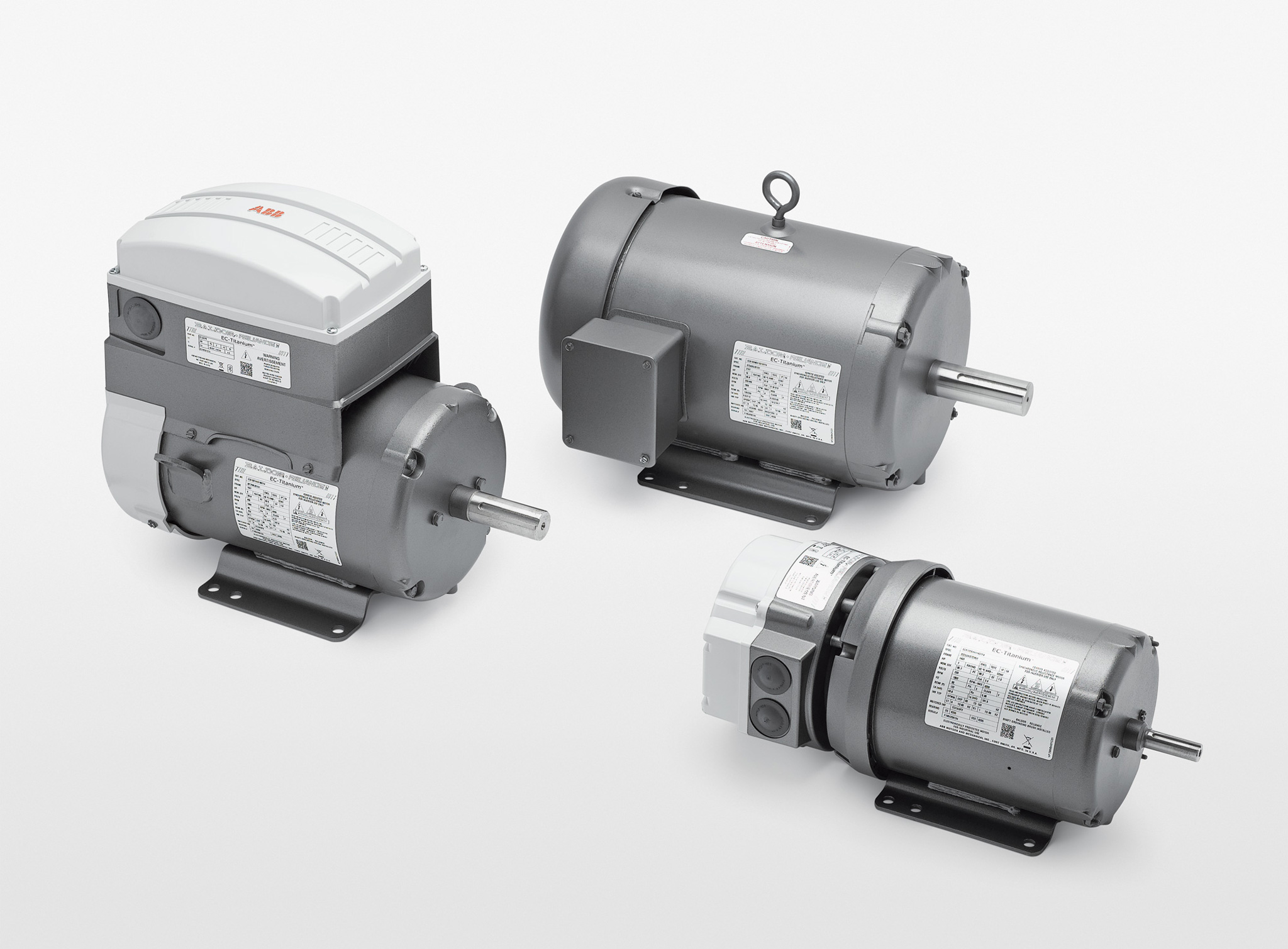 ABBの最新インバータ一体型モータ、Baldor-Reliance® EC