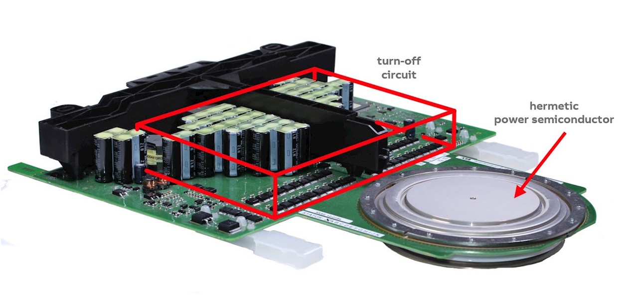 Figure 4: IGCT with indication of the turn-off circuit