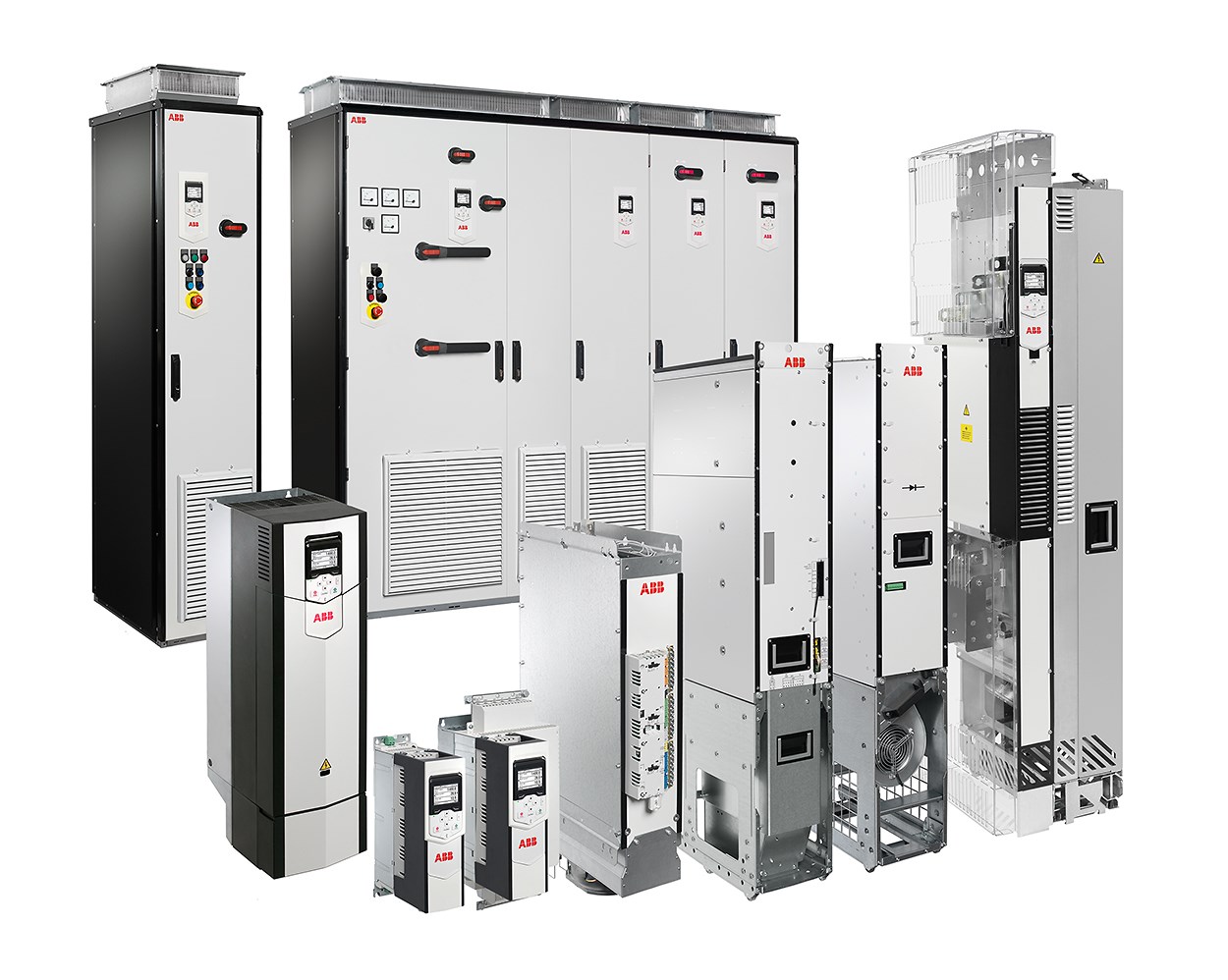 Die flexible Programmierung und Konnektivität mit allen Motoren und Steuerungen machen den ACS880 zur optimalen Lösung für verschiedene Anwendungen - von Regalbediengeräten, Metallpressen, Sortier- und Verpackungslinien, Drehtischen bis hin zu Schneidsystemen.