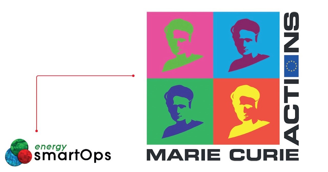 02 The EU Marie Skłodowska-Curie schemes supports Energy-SmartOps. (SmartOps banner © 2018 Imperial College London; Marie Curie banner © European Union).