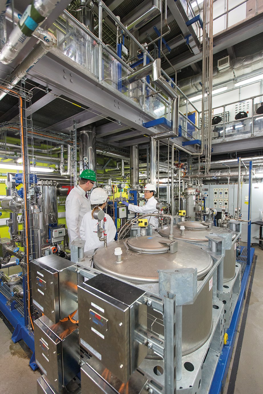 04 Carbon Capture Pilot Plant in the Chemical Engineering Department. Photograph © 2018 Imperial College London.