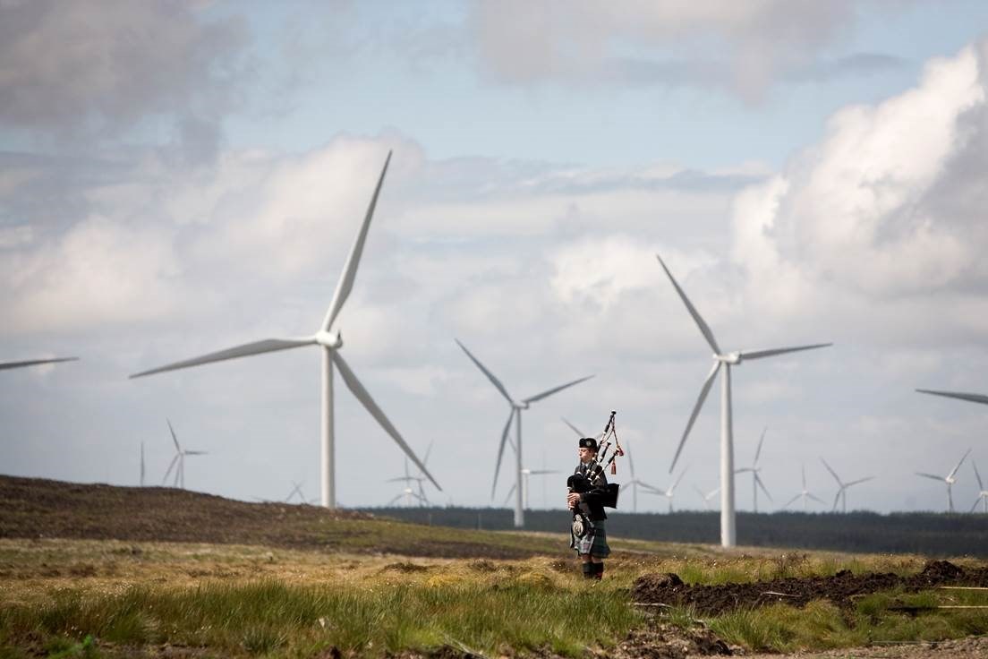 Wind farm in Scotland