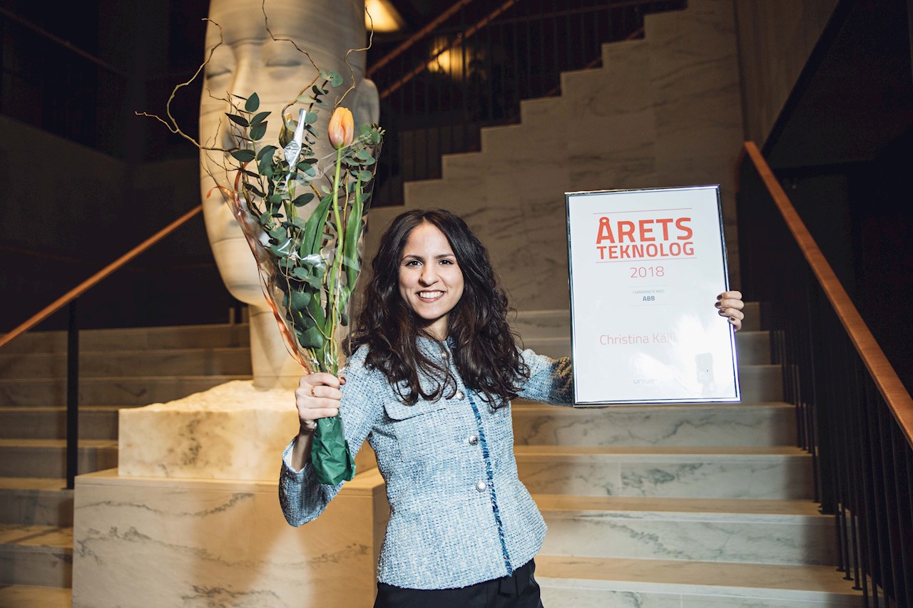 Christina Källkrans är Årets Teknolog 2018. Foto: Felicia Yllenius.