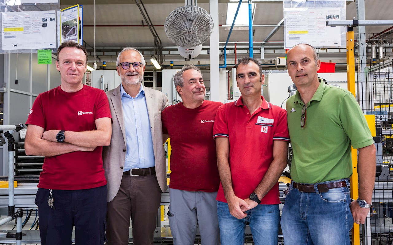Da sinistra: Carlo Rimoldi, Pierluigi Mancini, Claudio Tauro, Domenico Ruffa e Alessandro Barbielli