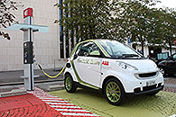 瑞士巴登地区的ABB交流充电站