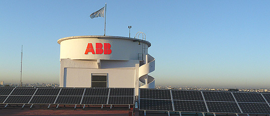 The factory complex in Valentín Alsina, Buenos Aires is the latest ABB building to install photovoltaic (PV) panels, which generate about 40,000 kilowatt hours (KWh) of electricity per year. At peak generation, the panels supply about 5 percent of the plant's power needs.