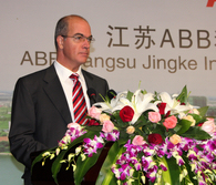 Claudio Facchin, President of ABB North Asia and China at the ceremony
