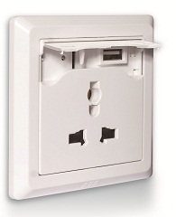 ABB universal power socket with USB charger