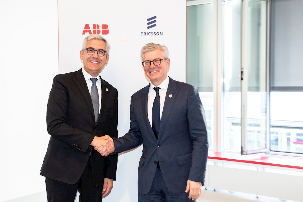ABB CEO Ulrich Spiesshofer and Börje Ekholm, President and CEO, Ericsson