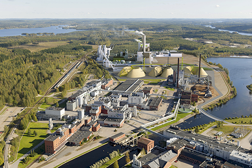 Metsä Groupin uusi biotuotetehdas tulee käyttämään kattavasti ABB:n uusinta teknologiaa. Kuva: Metsä Group