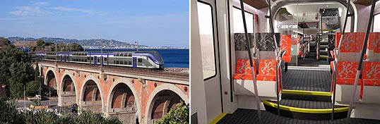 Po raz pierwszy, transformator trakcyjny ABB podłączony do komponentów Bombardiera, umożliwia zamontowanie całego łańcucha trakcji w dachu dwupokładowego pociągu, oszczędzając miejsce i ograniczając wagę. (Zdjęcia dzięki uprzejmości Bombardier Inc.)