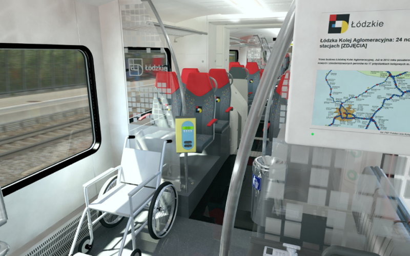 Wnętrze pociągu (wizualizacja: Grupa Stadler Rail)