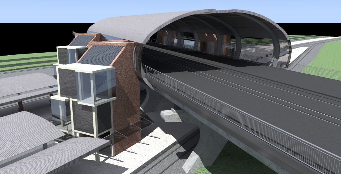 Koncepcja węzła przesiadkowego Bydgoszcz Wschód. Źródło: Tramwaj Fordon Sp. z o.o.