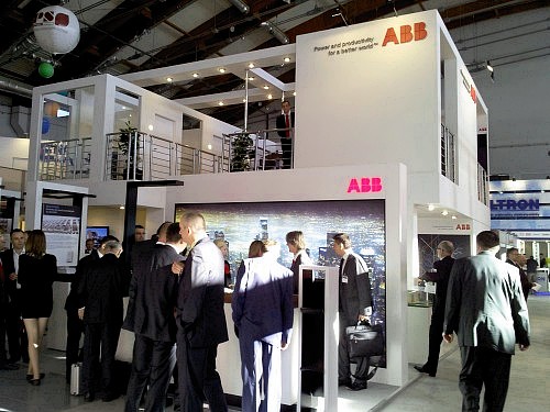 Stoisko ABB na targach Energetab 2011 w Bielsku Białej.