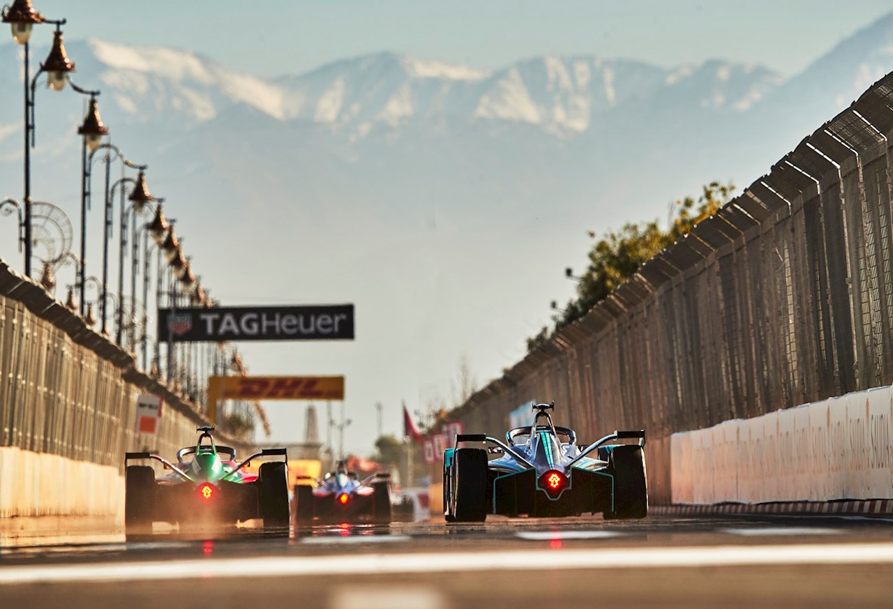 The new ‘Gen2’ racecar at the ABB Formula E race in Marrakesh