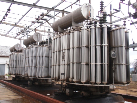 The soon-to-be retired 100-year-old transformers waiting to be decommissioning by SP Ausnet