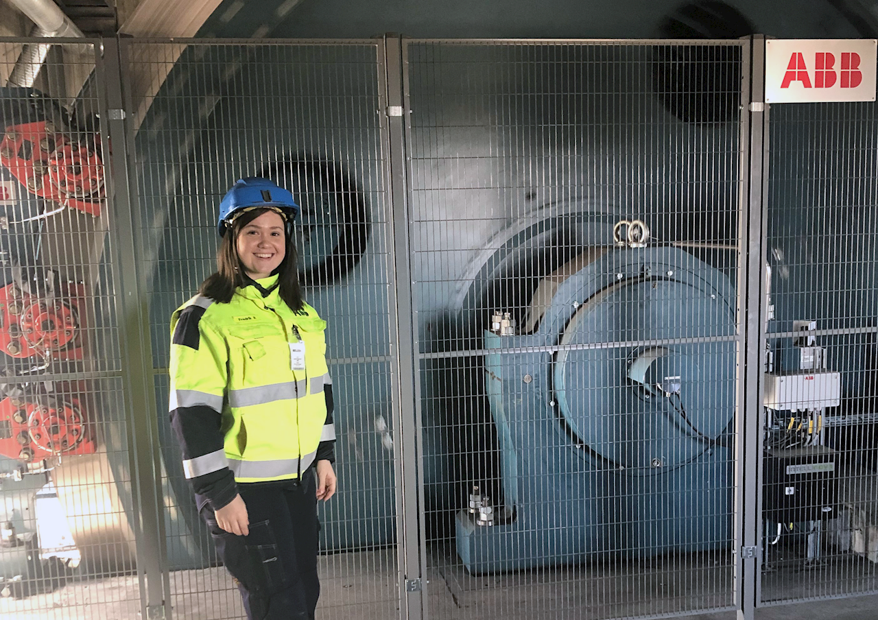 Monikas första gruvbesök blev i en av världens mest moderna gruvor, Garpenberg