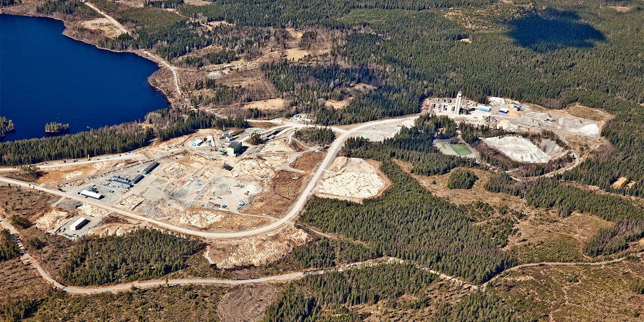 Flygbild över Garpenberg