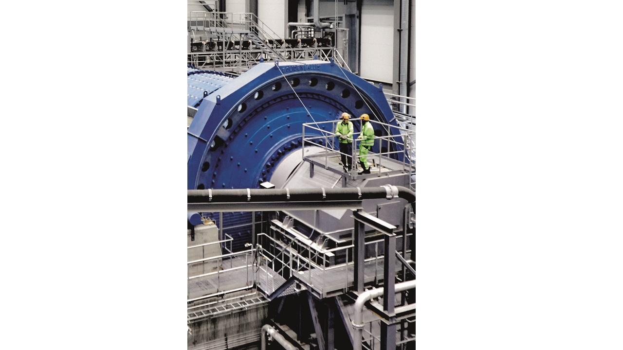 01 Monitoring the liner wear in high-throughput grinding equipment is critical if process uptime is to be maximized. The image shows the mill at the Boliden mine at Garpenberg, Sweden – where mining has been carried out since at least 375 BC. This mill contributes to the mine’s production figure of 2.5 million tonnes of ore per year. Photo: Boliden