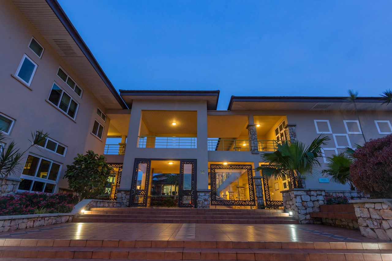 Founders Plaza auf dem Campus der Ashesi University in Accra, Ghana