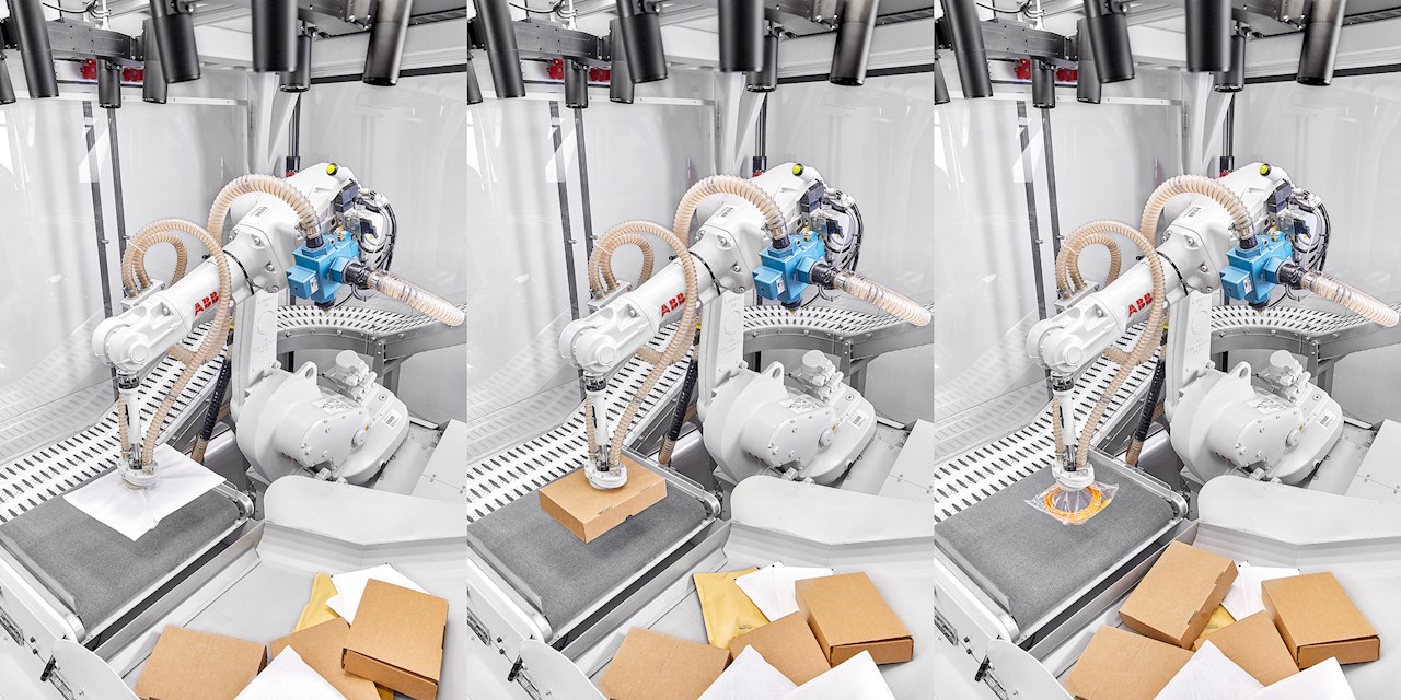 Die KI-basierte Robotiklösung von ABB und Covariant ist in der Lage, individuelle Objekte unterschiedlichster Art eigenständig zu identifizieren und zu greifen.