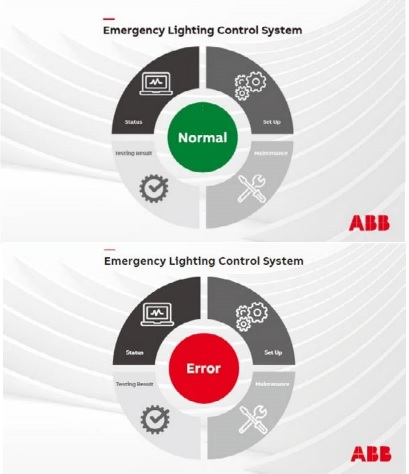 Valdiklio pagrindinis meniu. Būsenos „Normal“ ir „Error“