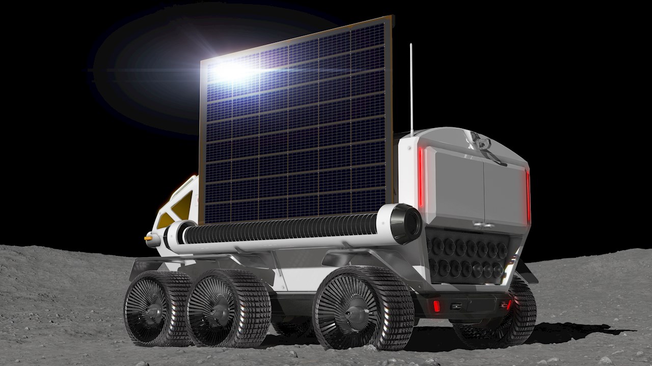 The rover will be equipped with a deployable solar cell. Image courtesy of Toyota Motor Corporation