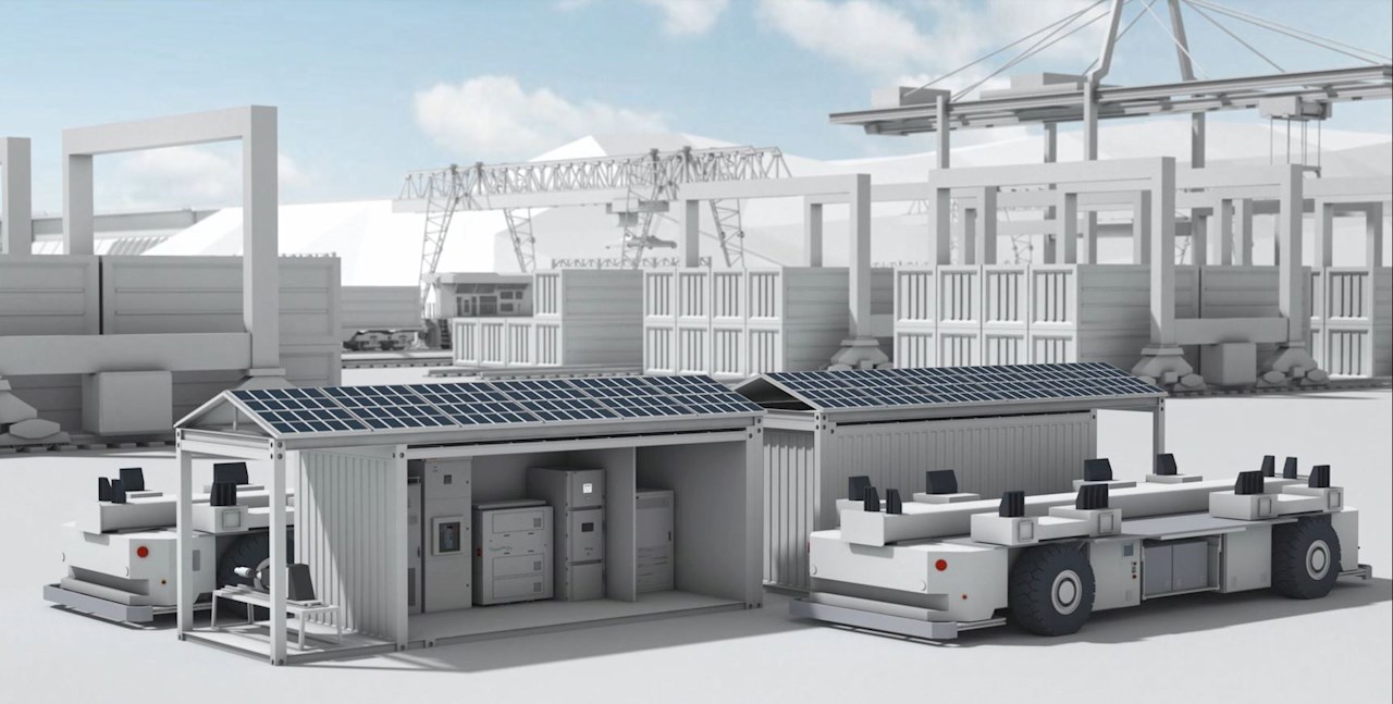Решение для зарядки электромобилей от ABB для контейнерного порта PSA