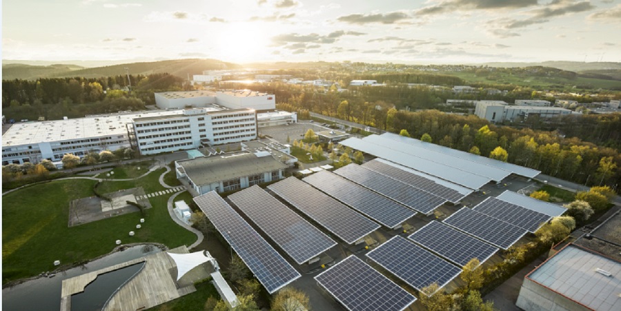 ABBs første CO2-nøytrale produksjonssted i Lüdenscheid.