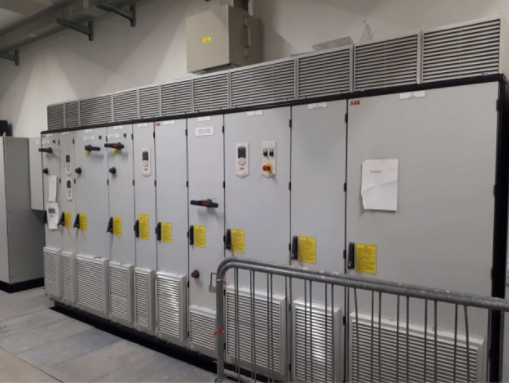 Katsestendile on paigaldatud ABB regenereeriv energiamoodul ACS880-107.