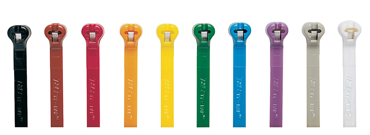 ABB-Kabelbinder des Typs Ty Rap.