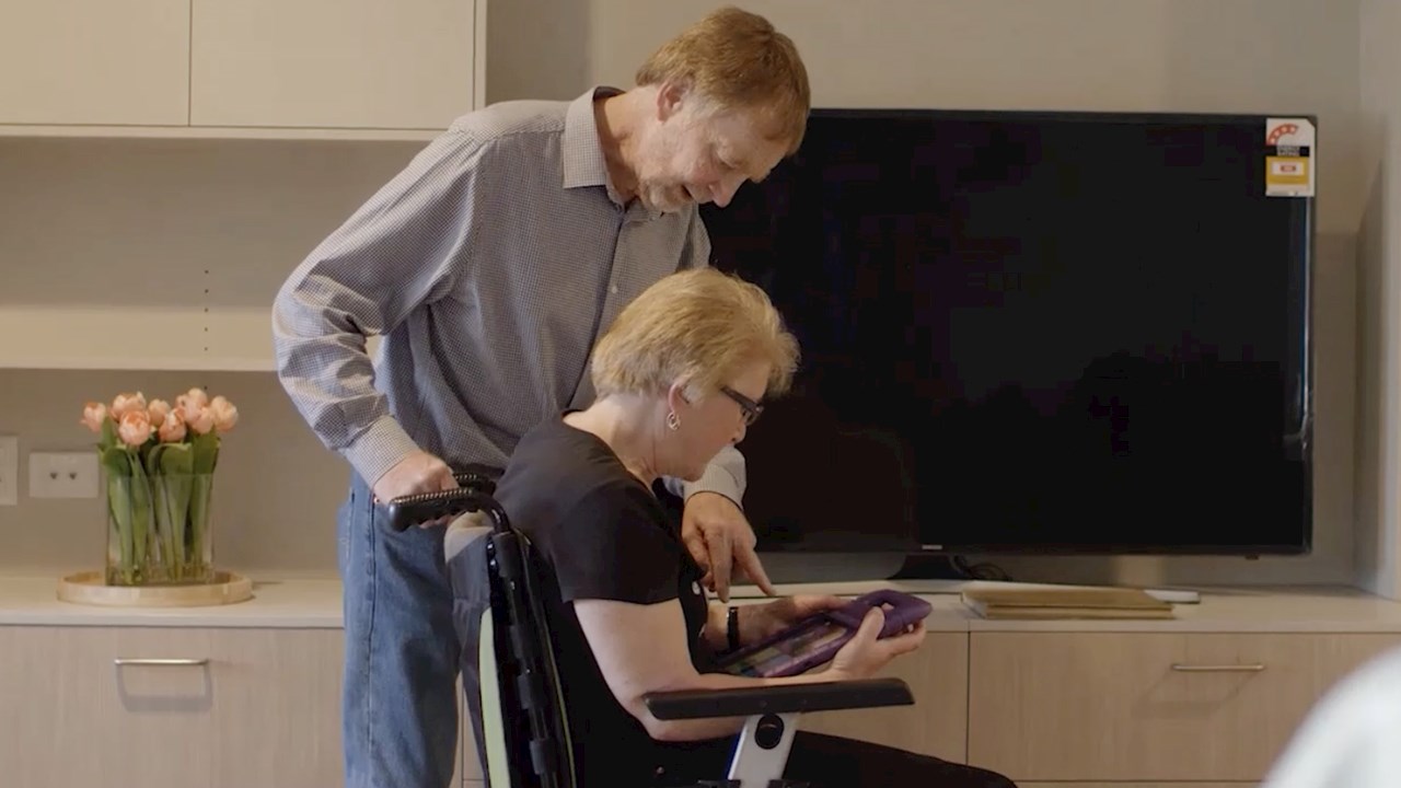 Residents living with multiple sclerosis are in control thanks to automated assistance technology