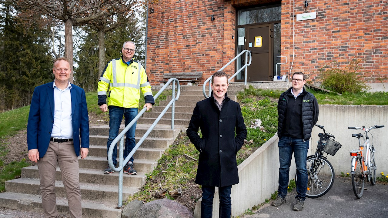 Niklas Lindblom, ABB, Jan Finsbäck, ABB, Andreas Wilhelmsson, Ljusgårda and Mats Hellman, Ljusgårda.