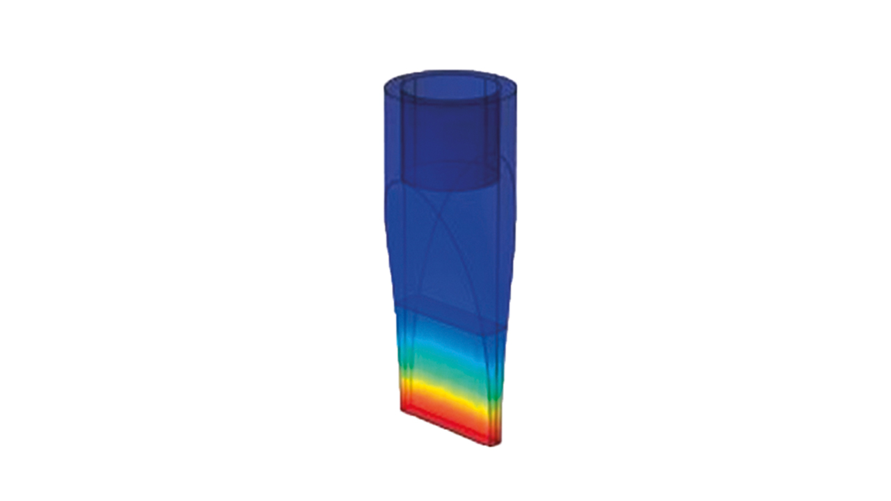 07 Finite element structural model investigated possibility of vibratory influence on flowmeter output signal.