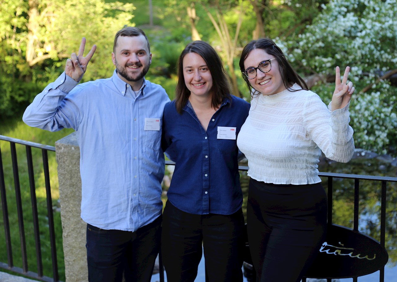 Vinnare laget från Mälardalens universitet: Simon Lindblom, Jade Cullinan och Ines Acinas Emperador.