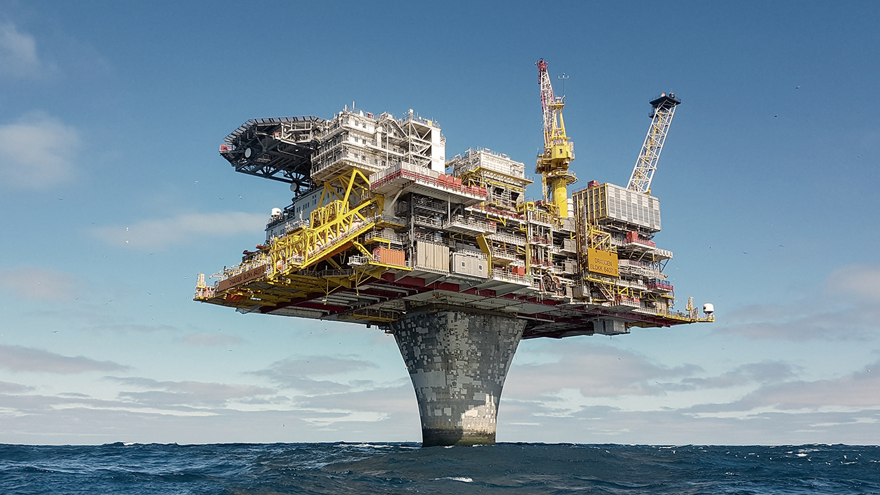 shell north sea draugen platform