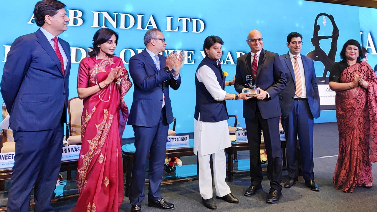ABB India recognized as the ‘MNC in India of the Year’ by All India Management Association (AIMA)