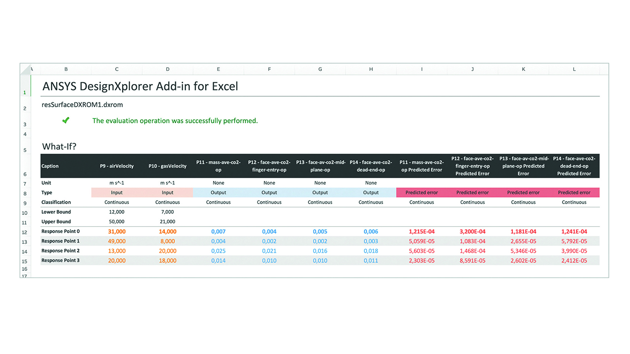 06 Screenshot showing add-in for Excel; this provides the means to easily integrate the response surface.