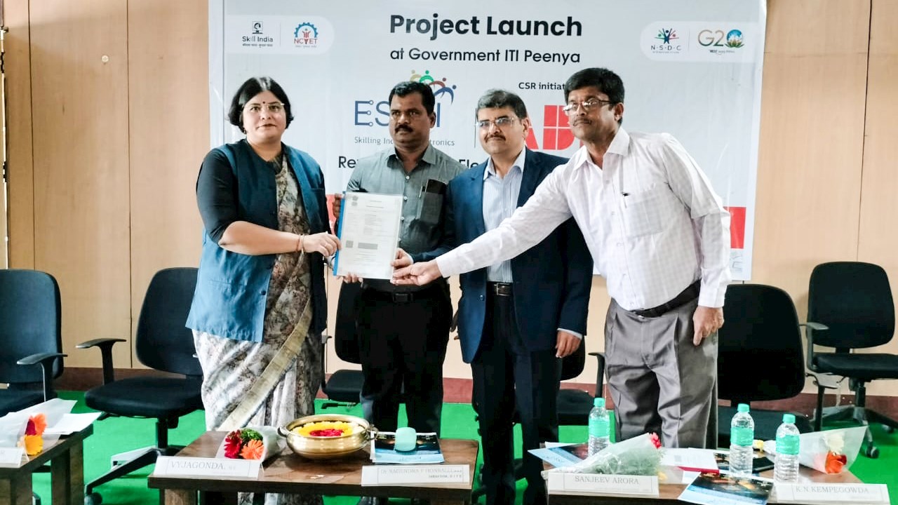 ABB India signs MoU to refurbish Govt. ITI, Peenya in partnership with NSDC, and ESSCI