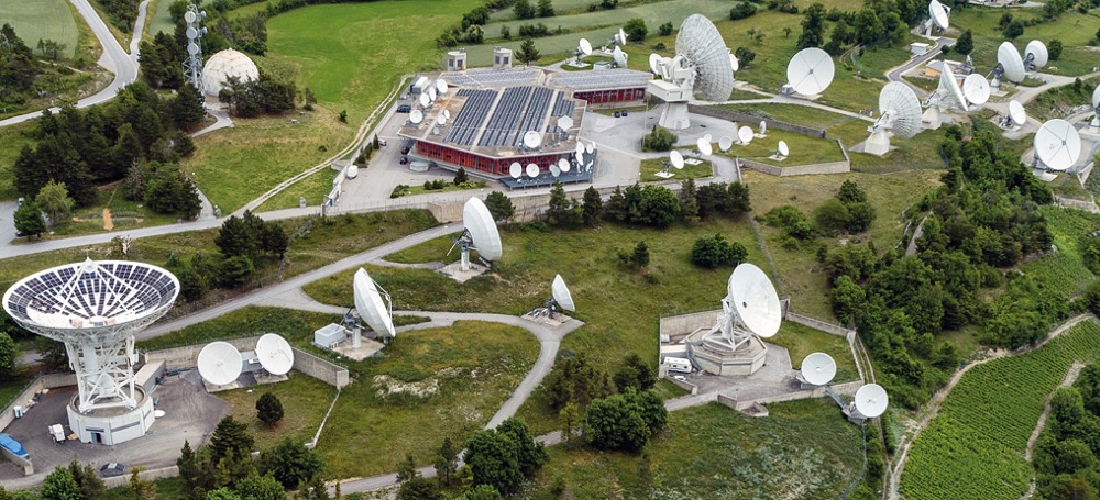 Überblick des Leuk Teleport and Data Centres.