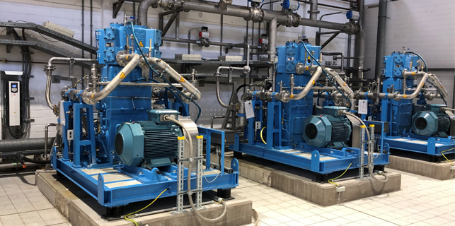 From the operator’s perspective, the highly efficient IE5 synchronous reluctance motors in the eluate compressors and ACS880 drives offer important advantages (source: ABB)