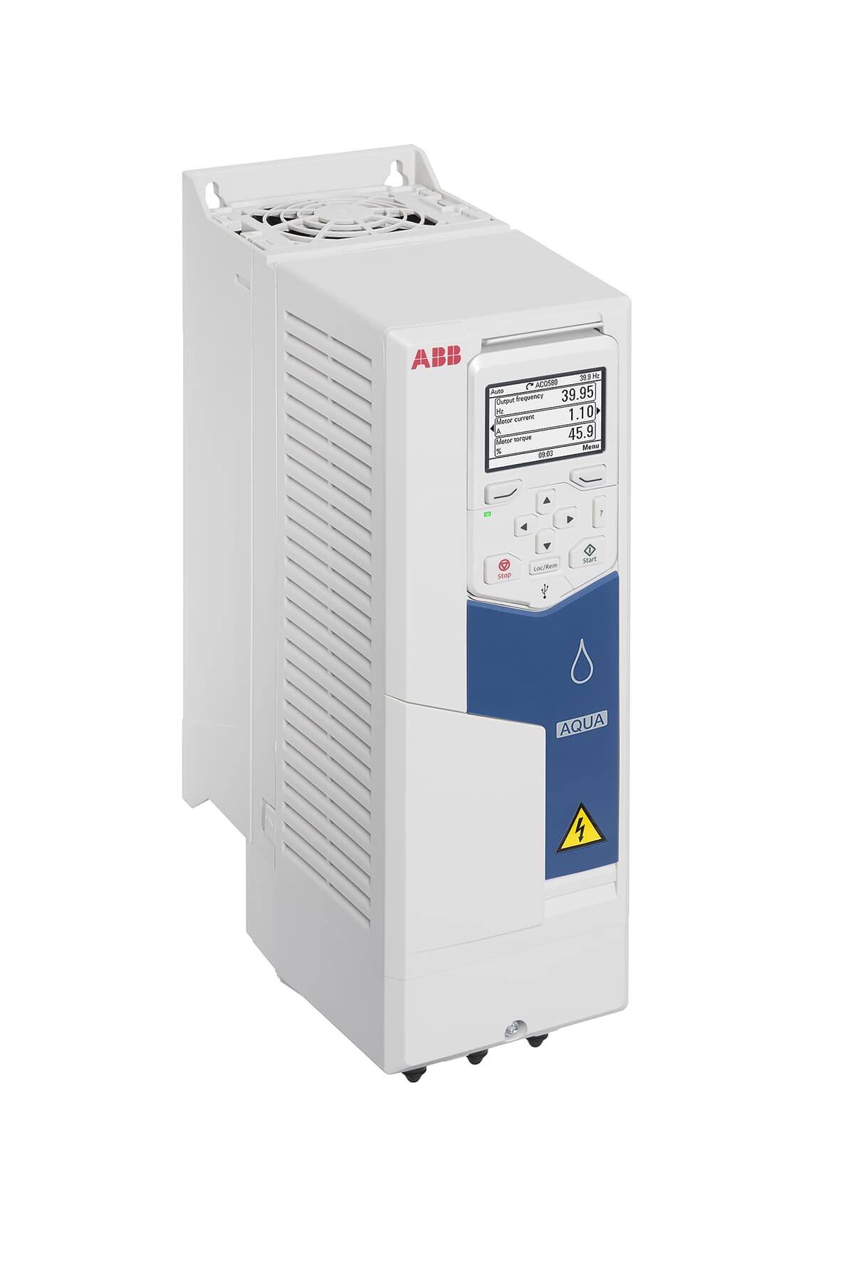 The ACQ580 water dedicated drive with the pump clean functionality built inside as standard.