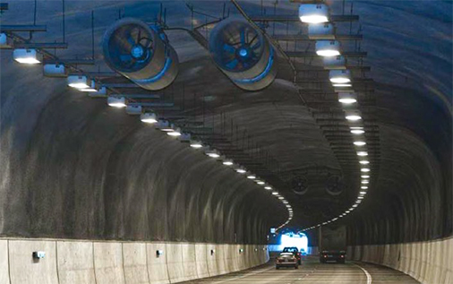 The E18 connects major transportation hubs in
the Nordic countries and contained throughout the 162 km, Turku - Helsinki route are eight tunnels, seven of which are in the newest section.