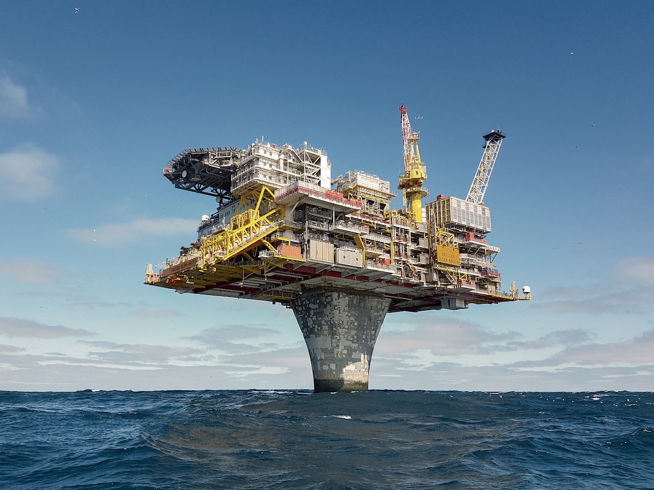 01 The Draugen oil platform, operated by OKEA in the Norwegian Sea.