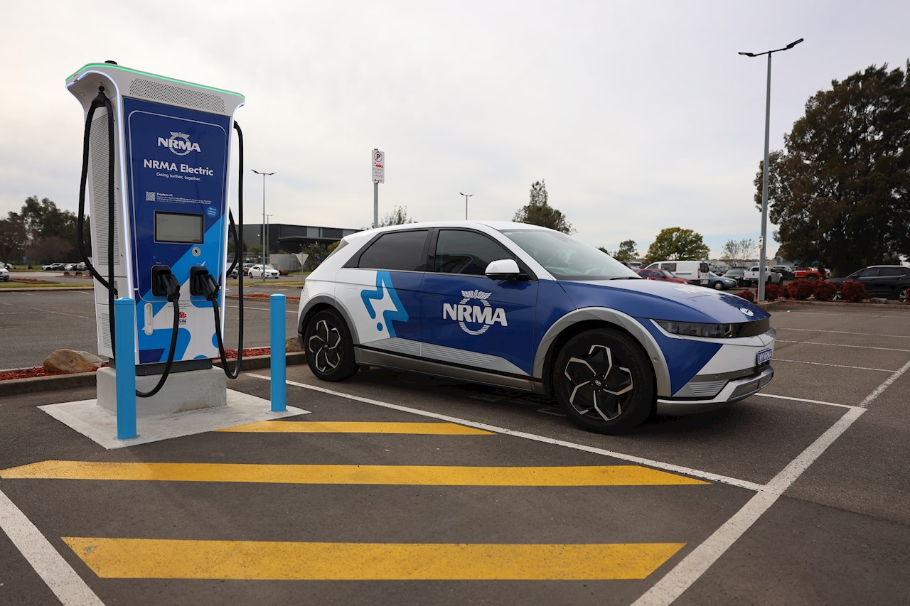 NRMA’s Preston public charging point at Liverpool Catholic Club.