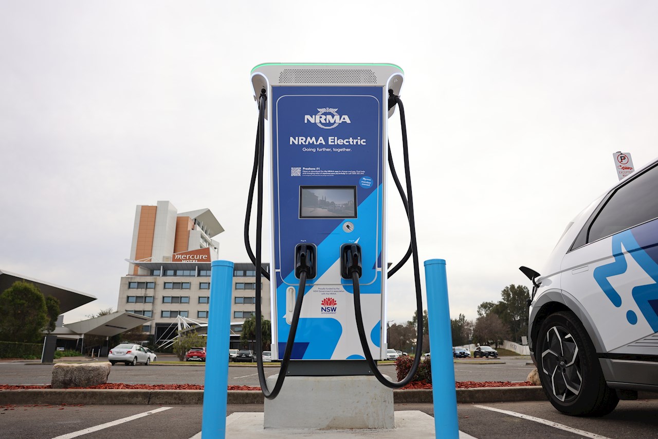 The chargers integrate with a Battery Energy Storage System, which is used to buffer the reliance on the grid during high demand.