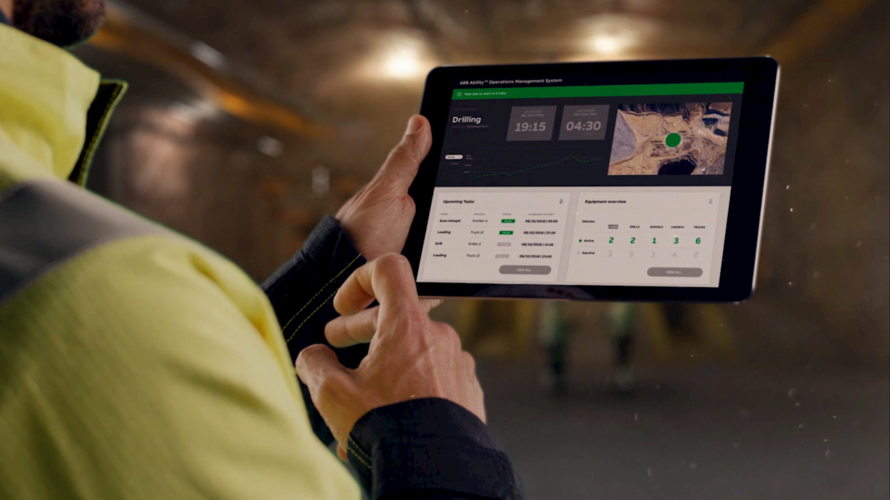 ABB’s digital mining solutions connect people, equipment, and processes, giving teams real time visibility to improve productivity and safety.
