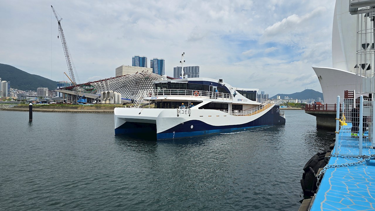Busan Port Authority launched its first all-electric ferry, with power and propulsion technology provided by ABB. 
Image credit: Busan Port Authority (BPA)
