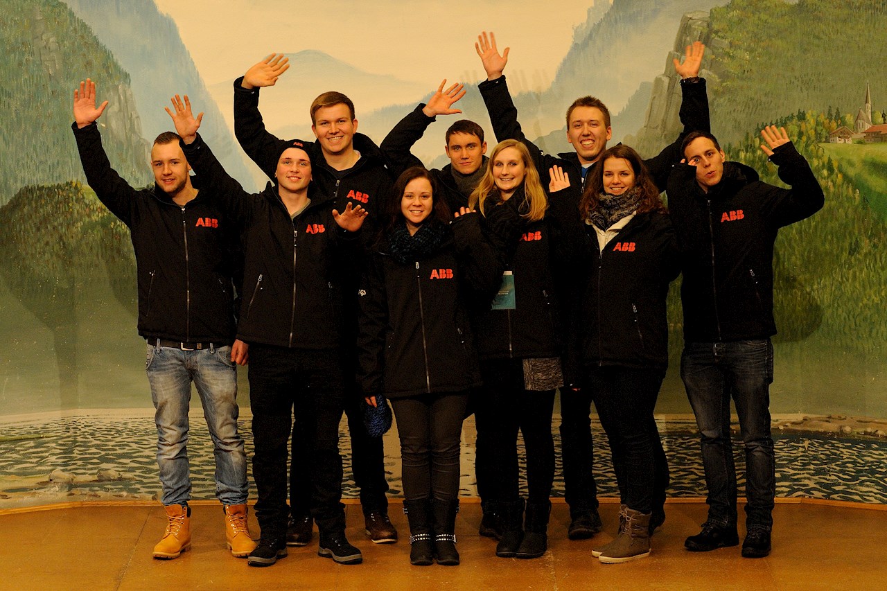 Gruppe aus Auszubildenen bei den Special Olympics 2015. ©ABB