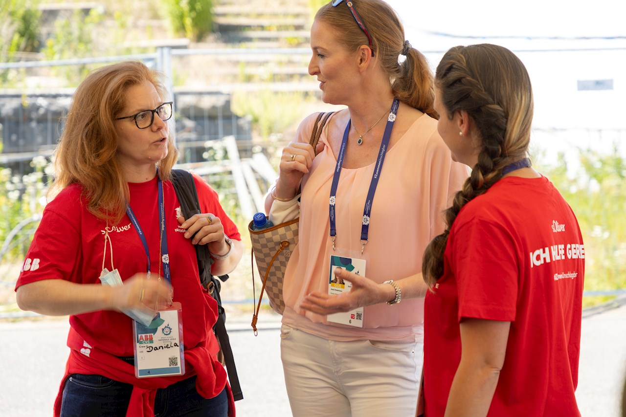 Globaler Support: Heidi Robertson bei den nationalen Spielen in Berlin 2022. ©ABB